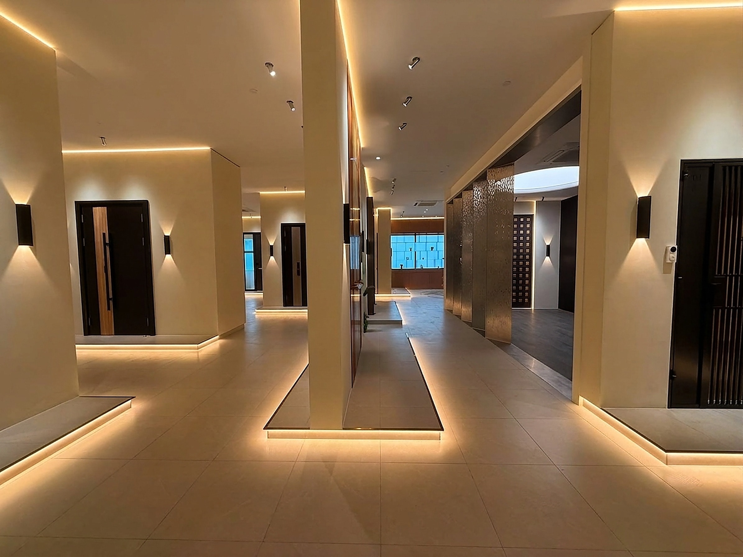 ETC. showroom — door display corridor
